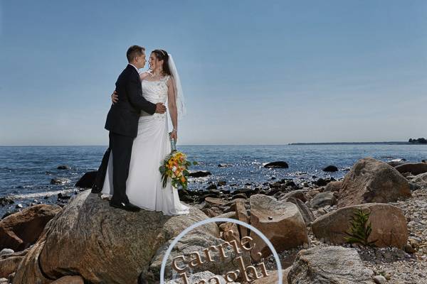 Couple in a scenic view