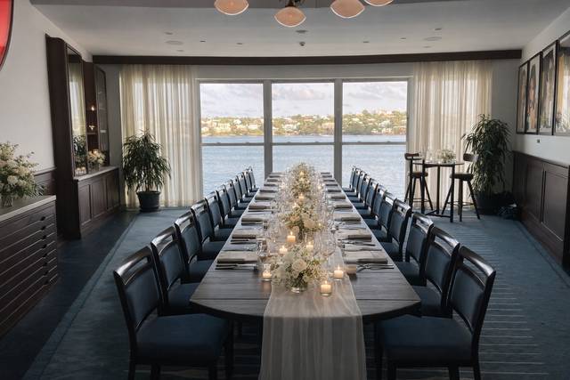 Intimate wedding dinner