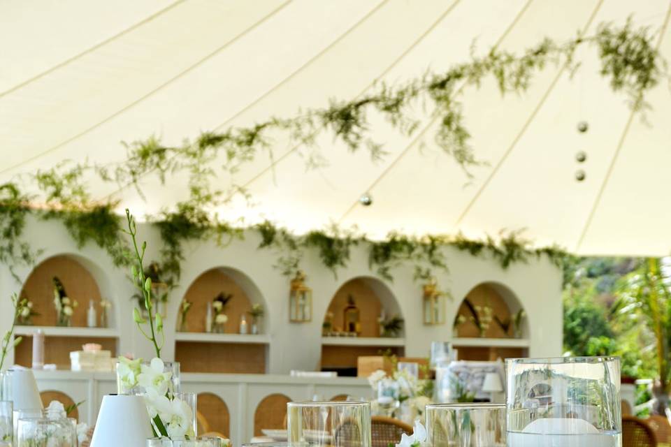 Long dinner table