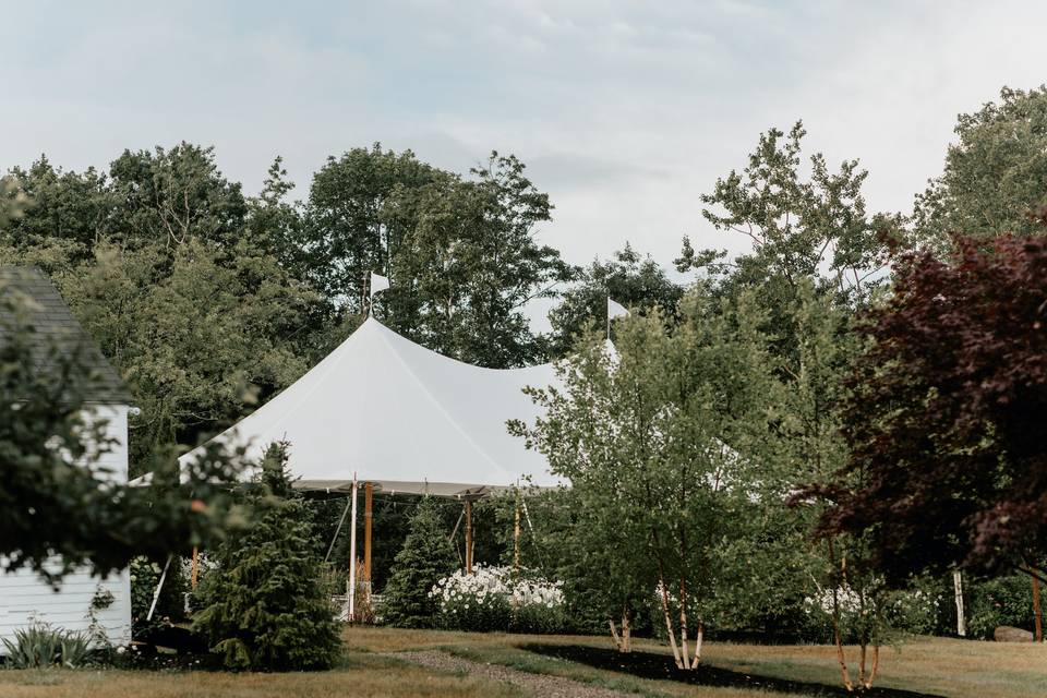 Tent Over Ceremony Garden