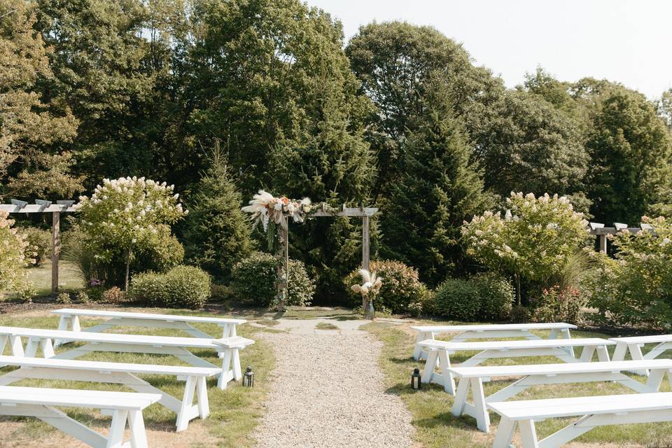 Ceremony Garden Seating Layout