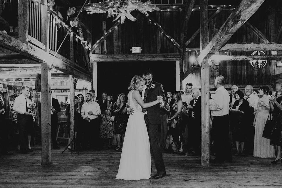 Dancing in the barn