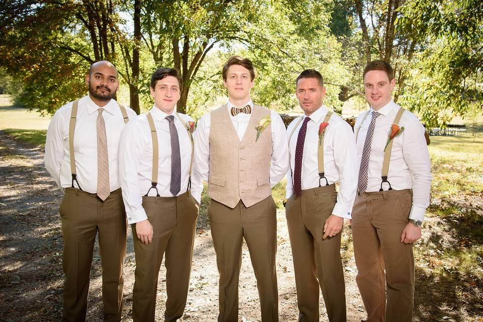 The Groom with his Groomsmen