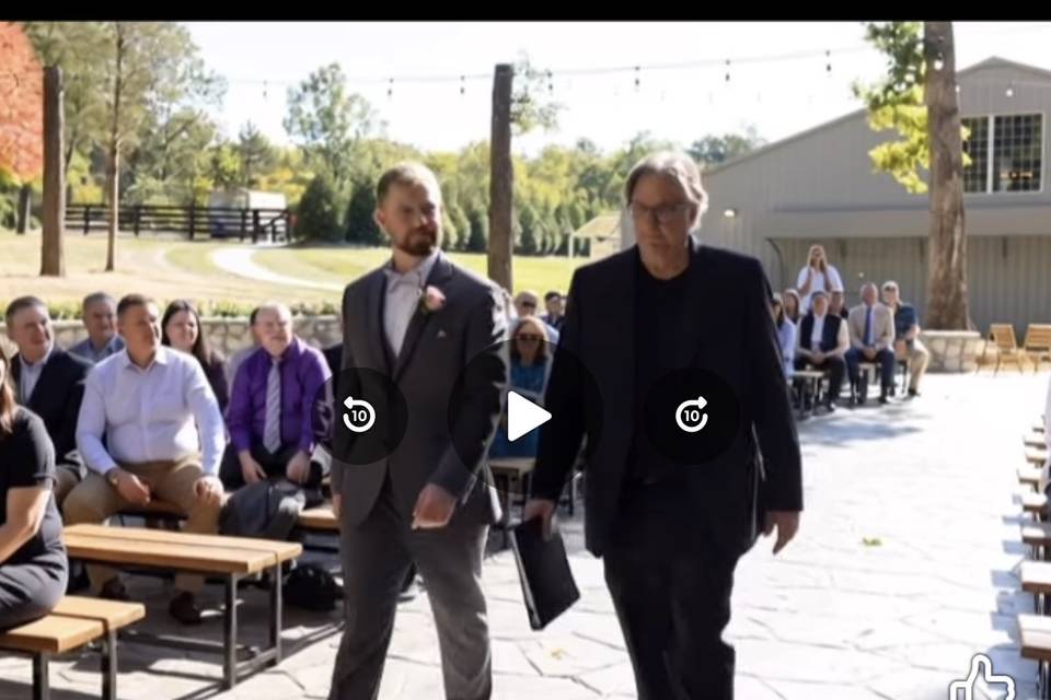 Escorting the Groom