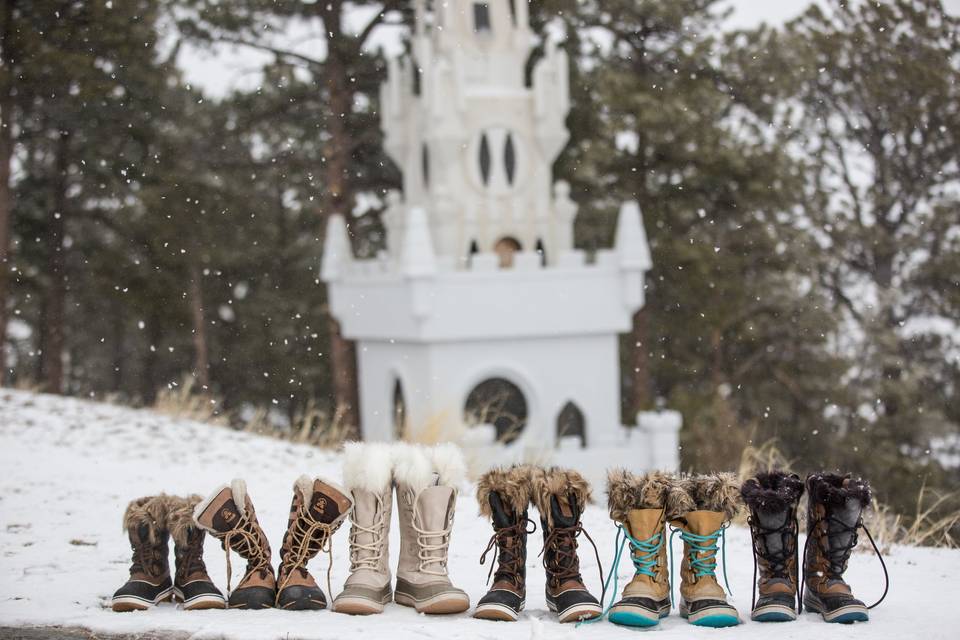 Boots and snow this day...