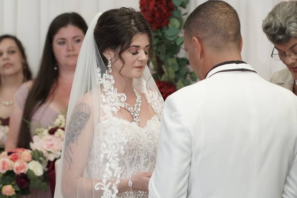 Bride hair and makeup