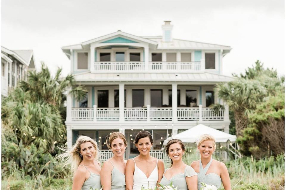 Beach wedding hair and makeup