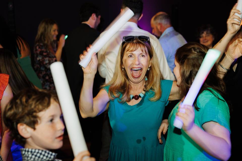 Family dancing