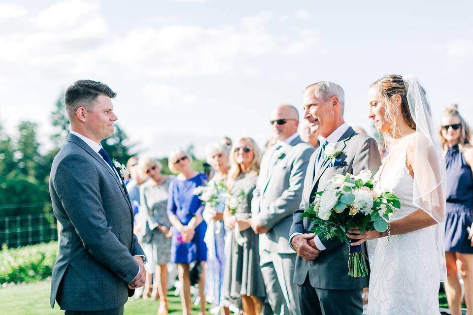 Oswego Hill Wedding Ceremony