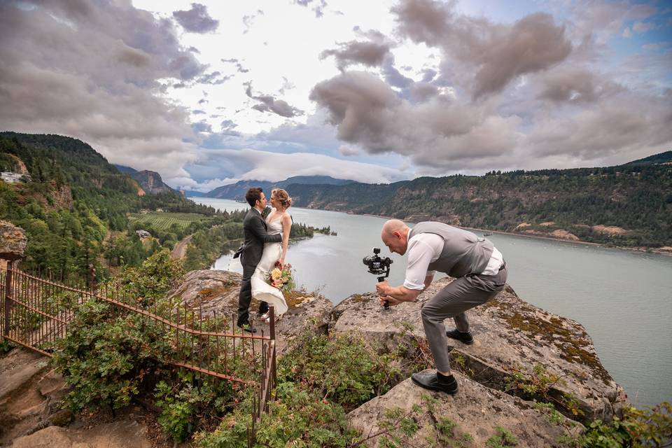 Oregon Wedding Sunset Photos