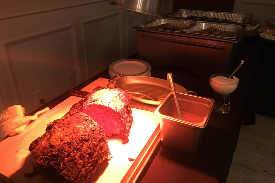 Prime rib carving station