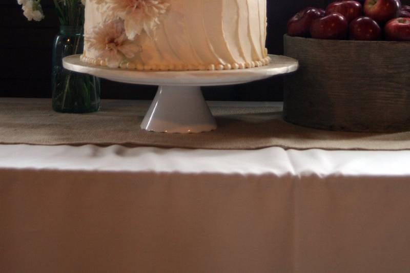 Kristen M, Textured buttercream cake