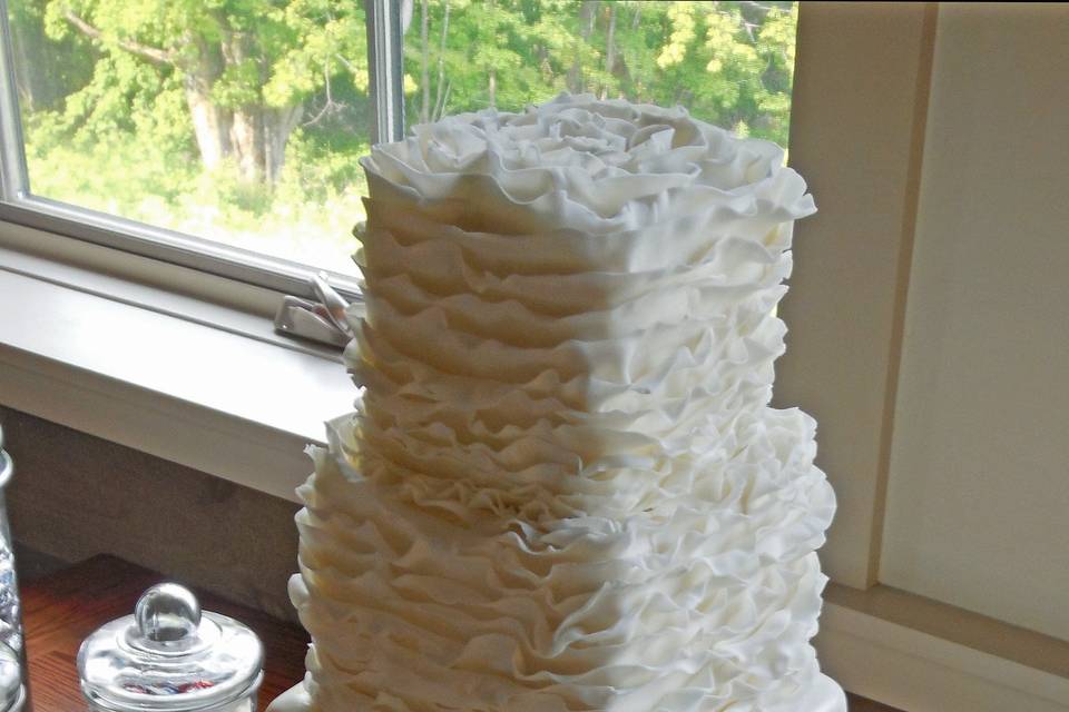 Megan D, ruffles fondant and peony