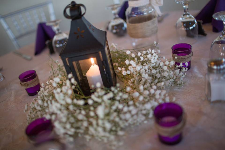 Candle light centerpiece