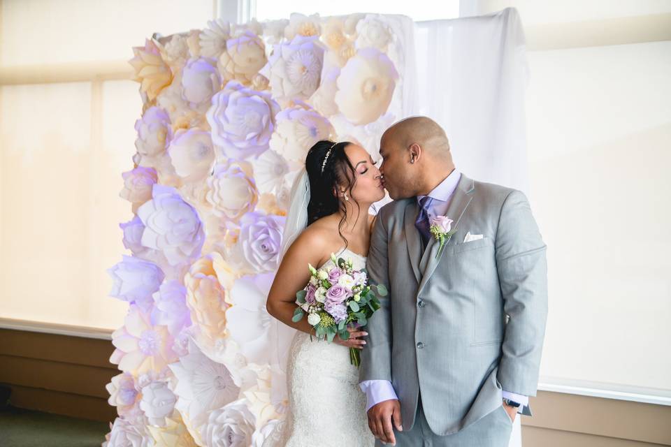 Flower wall backdrop