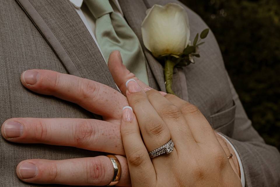 Close up of rings