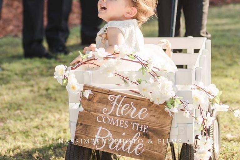 Flower girl wagon