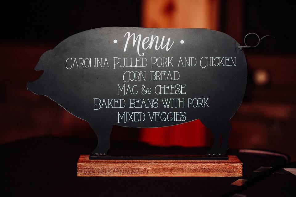 Pig menu