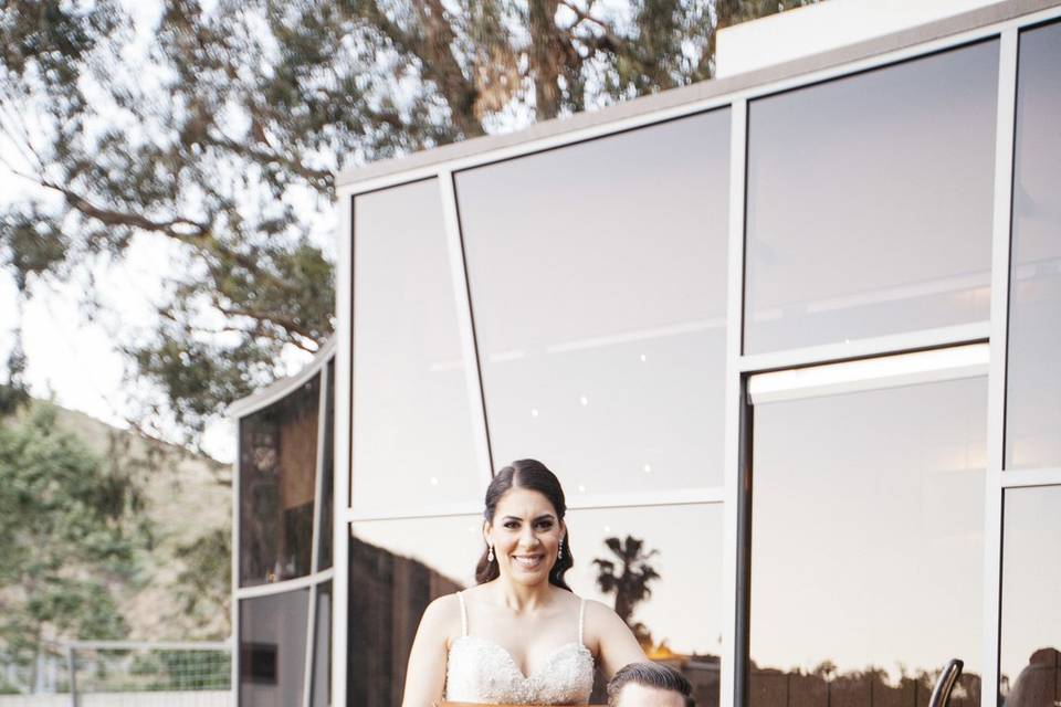 Bridal suite balcony