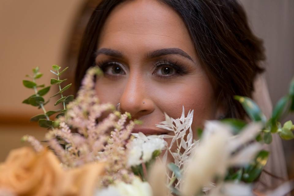 Bride Close Up Detail