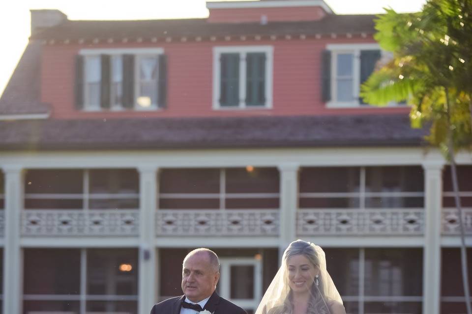 Walking down the aisle