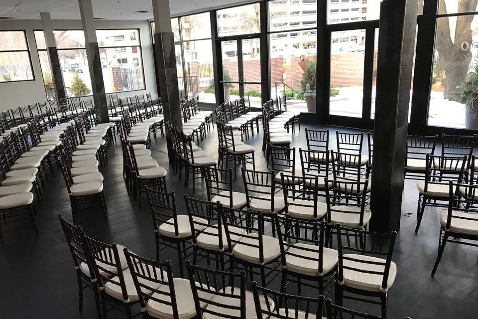 Grand Atrium Ceremony set-up