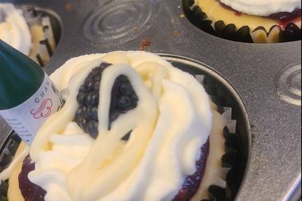 Mini Blackberry Lavender Cakes