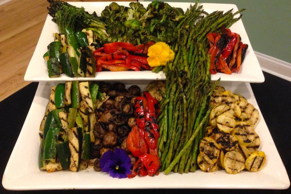 Marinated grilled veggies