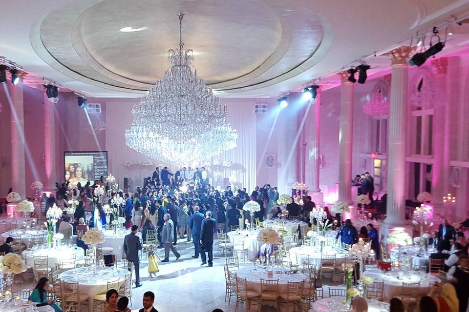 Reception space lighting