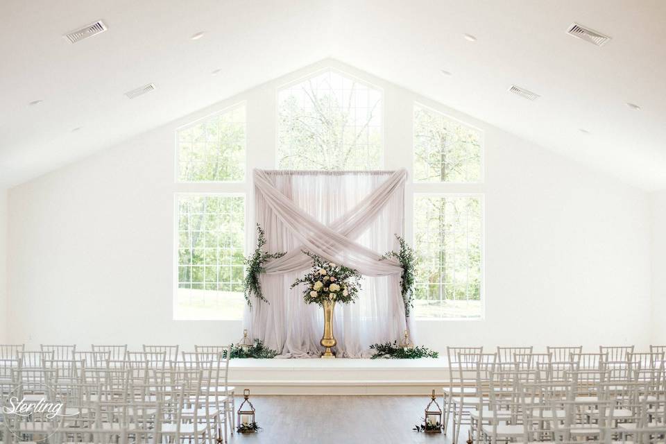 Ceremony room and stage