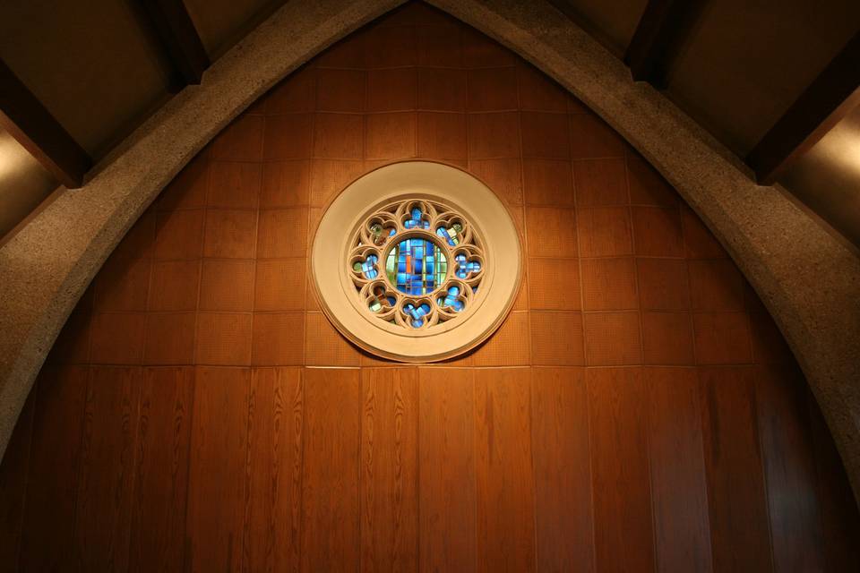 Back of Chapel Stained Glass