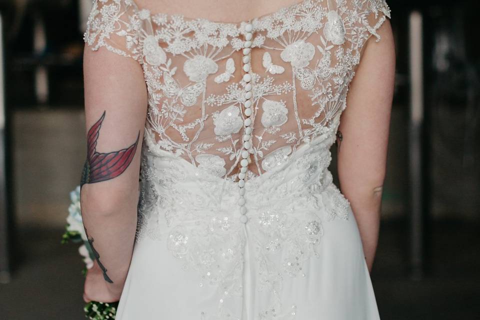 Back of the dress