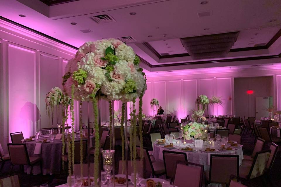 Over-sized floral centerpiece