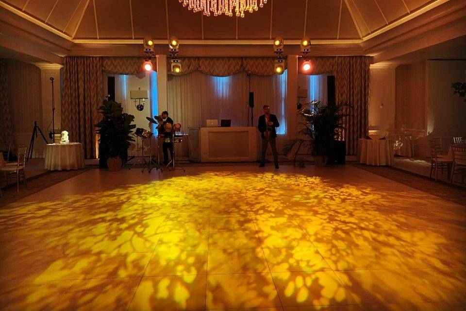 Golden dance floor