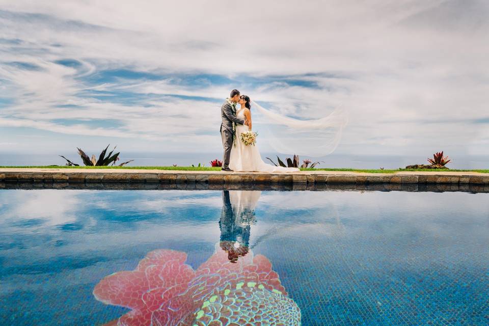 Poolside Wedding Photos