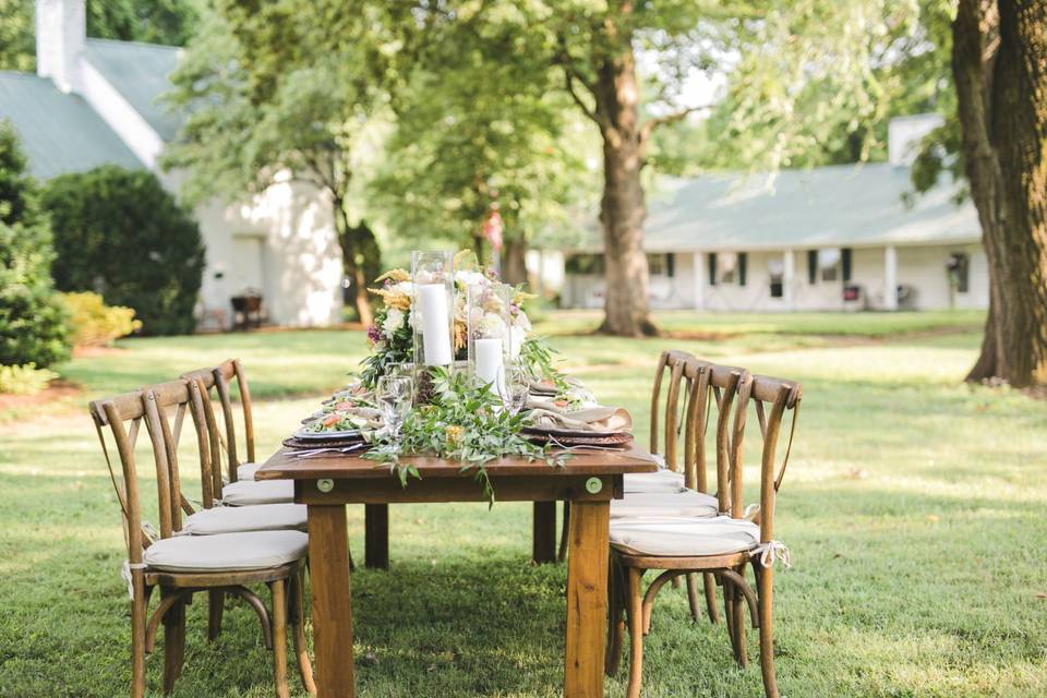 Beautiful outdoor dining