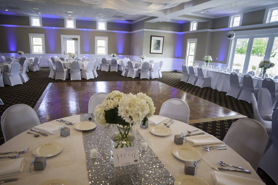 Silver table cloths