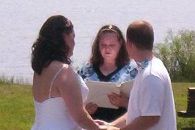 Landry/Foster wedding on Magothy Beach, Pasadena