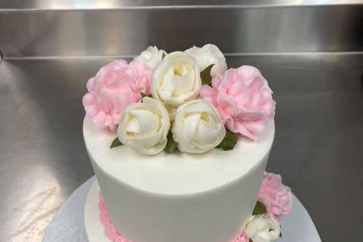 Perfectly Pink tier cake