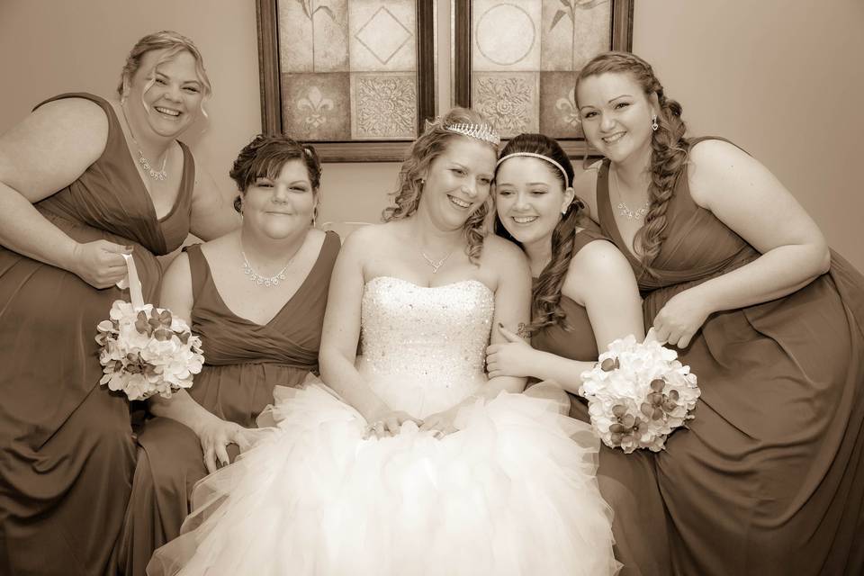 Wedding, Bride, Brides maids