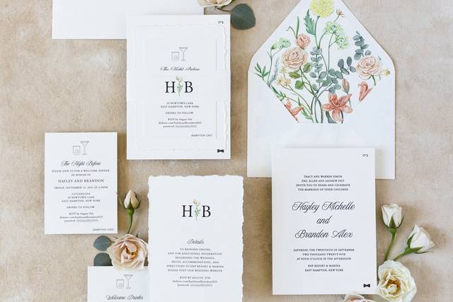 Cream Wedding Suite w/ Florals