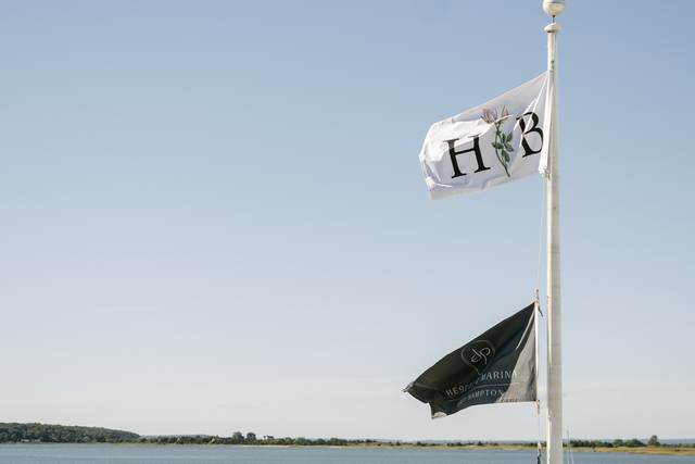 Monogram Wedding Flag