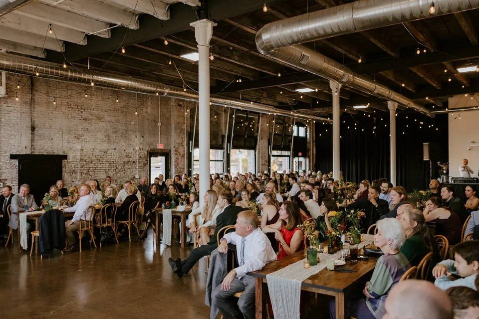 Corporate reception in main hall