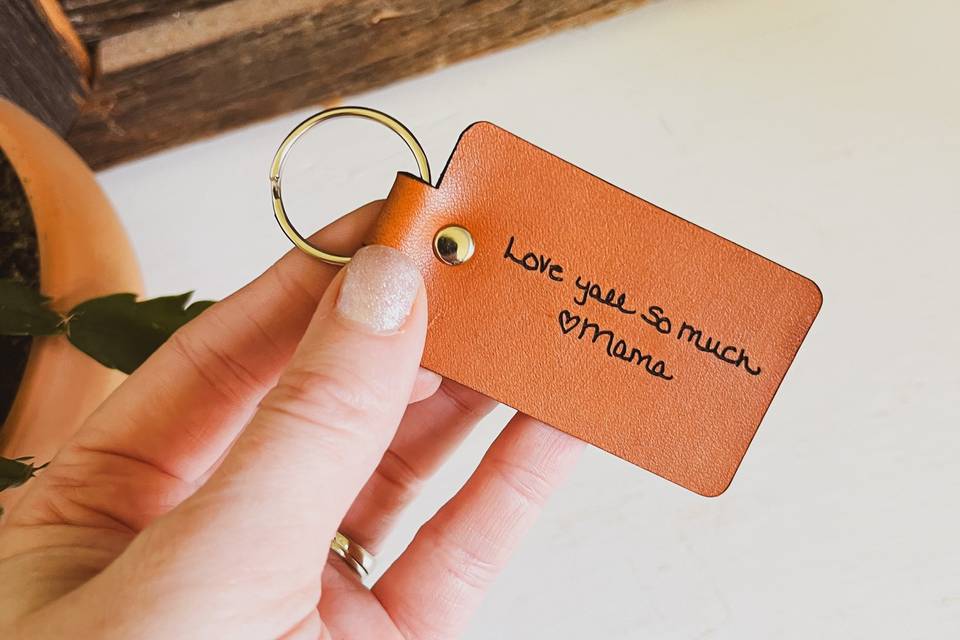 Handwriting Keychain Gift