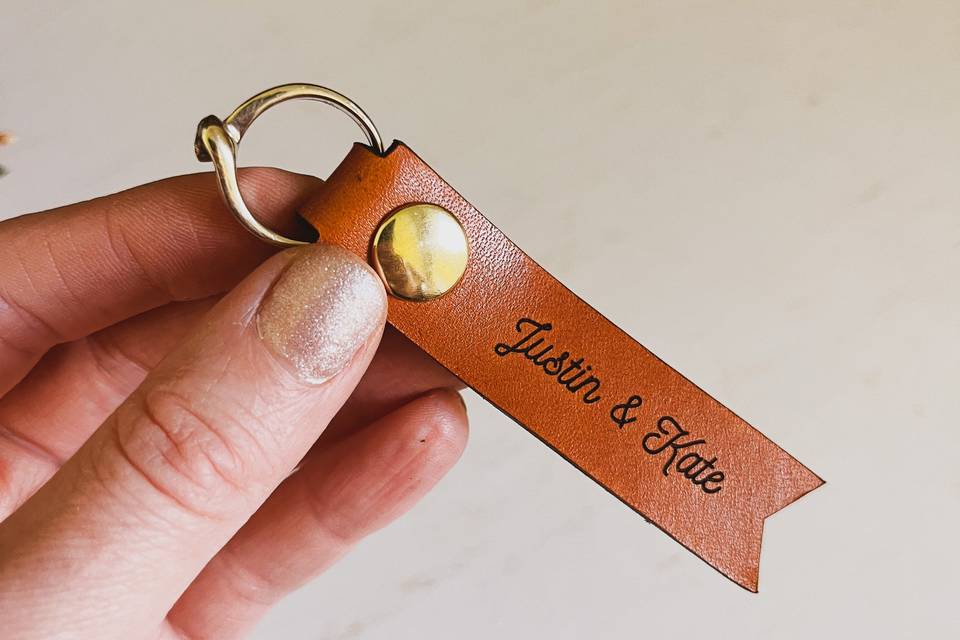 Wedding Date Keychain