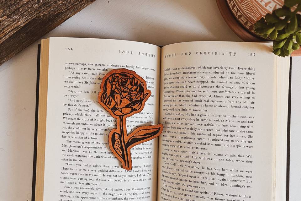 Floral Bookmark Favor