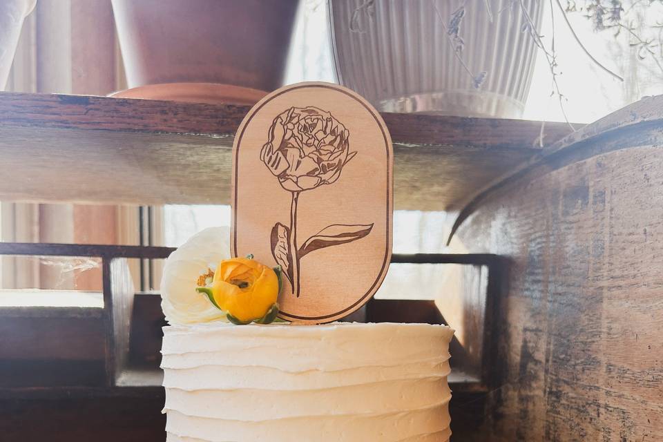 Bridal Shower Cake Topper