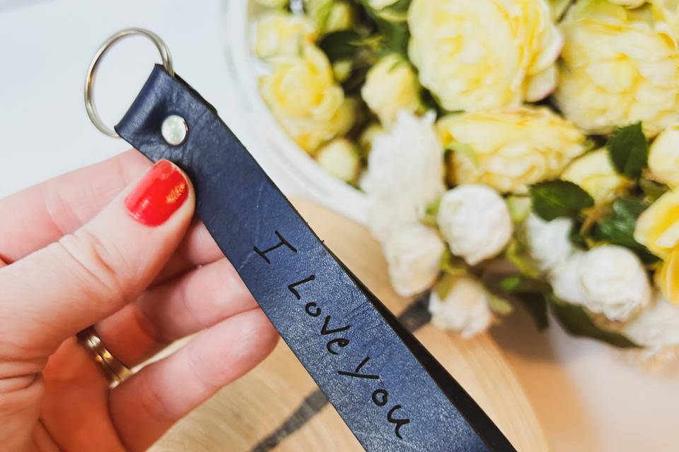 Handwriting Engraved Wristlet