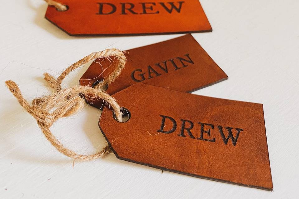 Leather Gift Tags