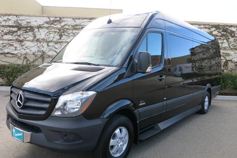 Black wedding van